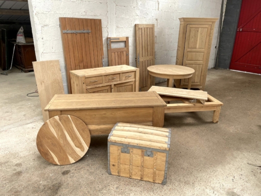 Aérogommage de meubles vernis ou peints en bois